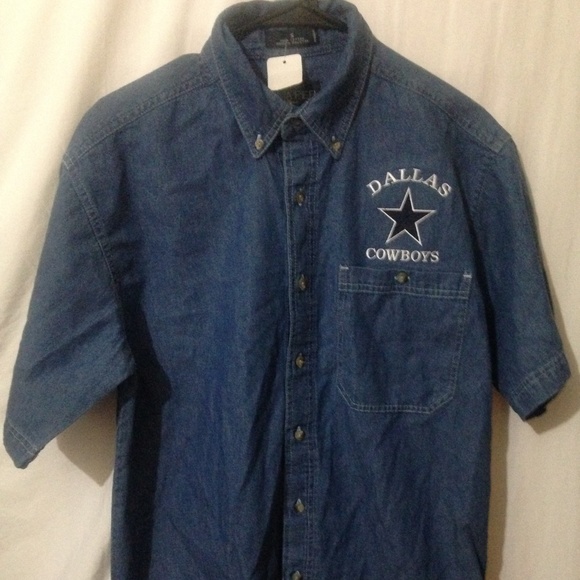 dallas cowboys denim shirt
